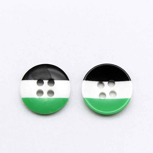 11.5/15mm Round Rainbow Striped Resin Buttons for Baby Clothing 100pcs 2