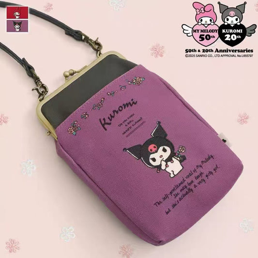 Japanse Kuromi & Sanrio Mijn Melodie Schoudertas Portemonnee
