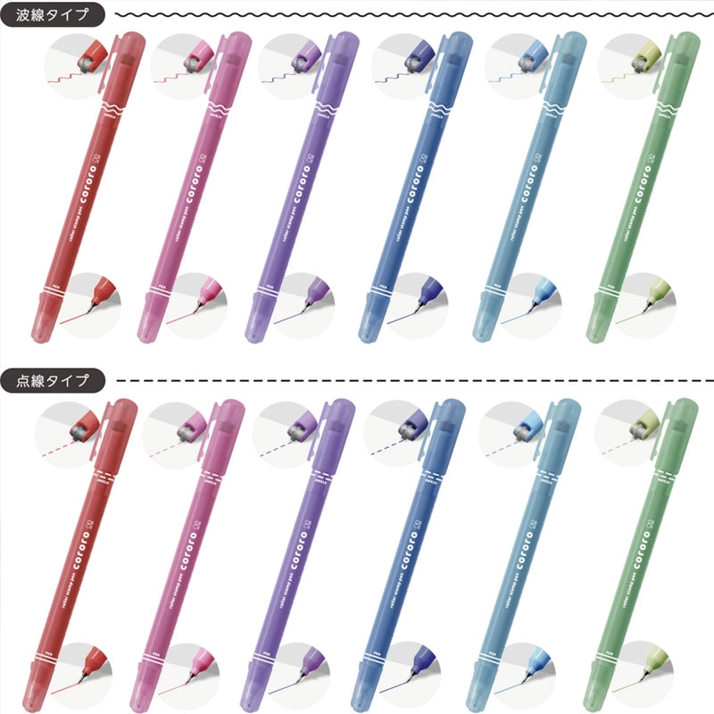 Sun-Star Cororo Roller Stamp Pen - Wave & Dot
