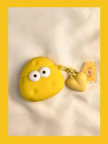 3D Cheese Plastic AirPods Case