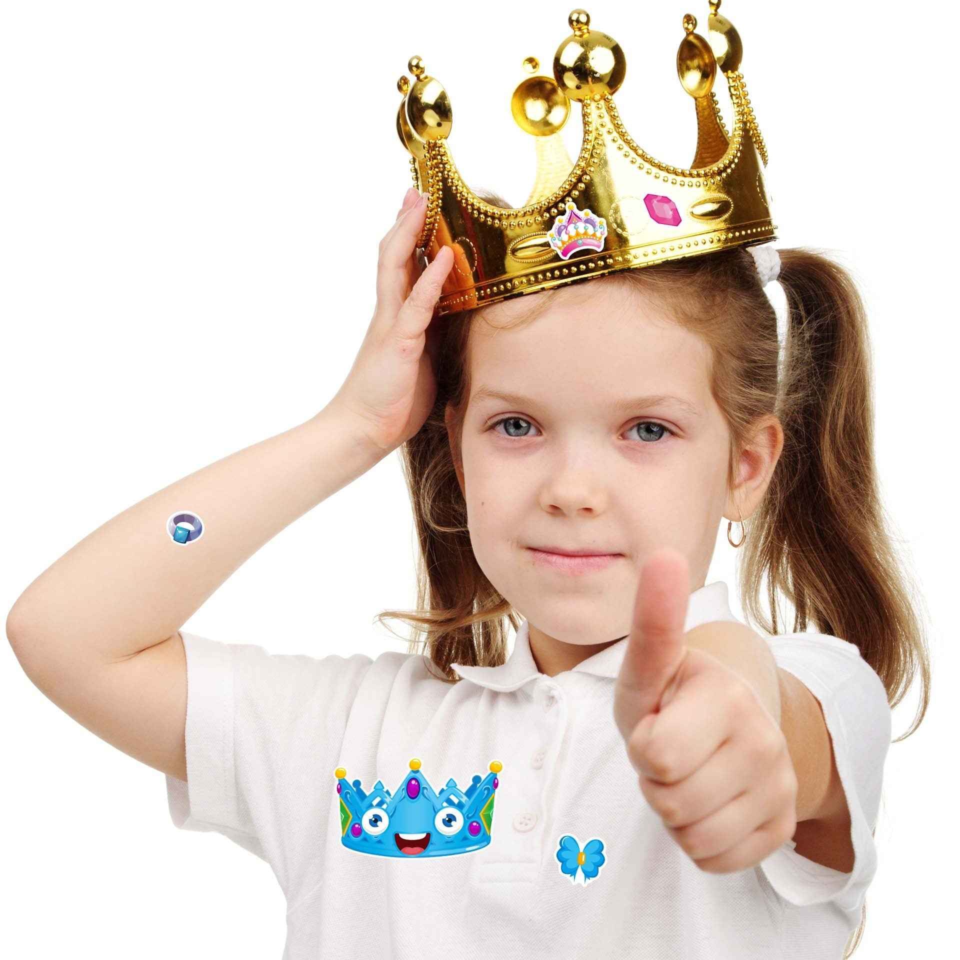 Make a Face Cartoon Crown DIY Stickers for Kids 24 Sheets