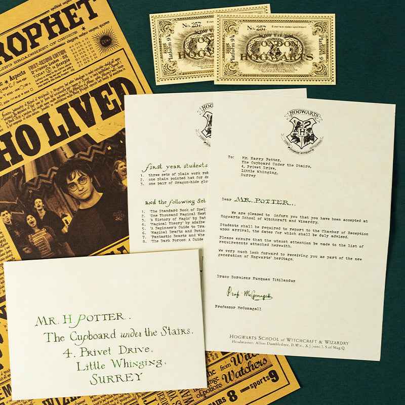 20x Harry Potter Hogwarts Acceptance Letter Set – Cosplay Prop