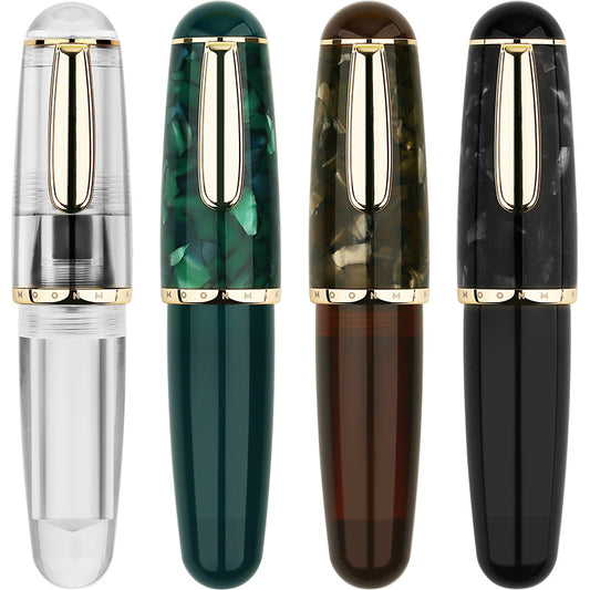 Majohn Q1 Mini Fountain Pen Short Resin Pocket Pen Large Capacity