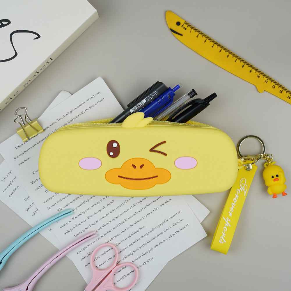 Cute Cartoon Animal Silicone Pencil Case