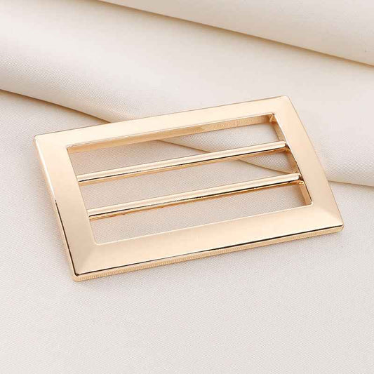 Metal Ladder Belt Buckles 4-Position Adjustable Fasteners 20pcs Gold