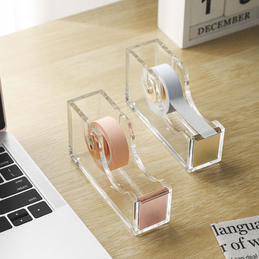 Office Transparent Acrylic Tape Dispenser