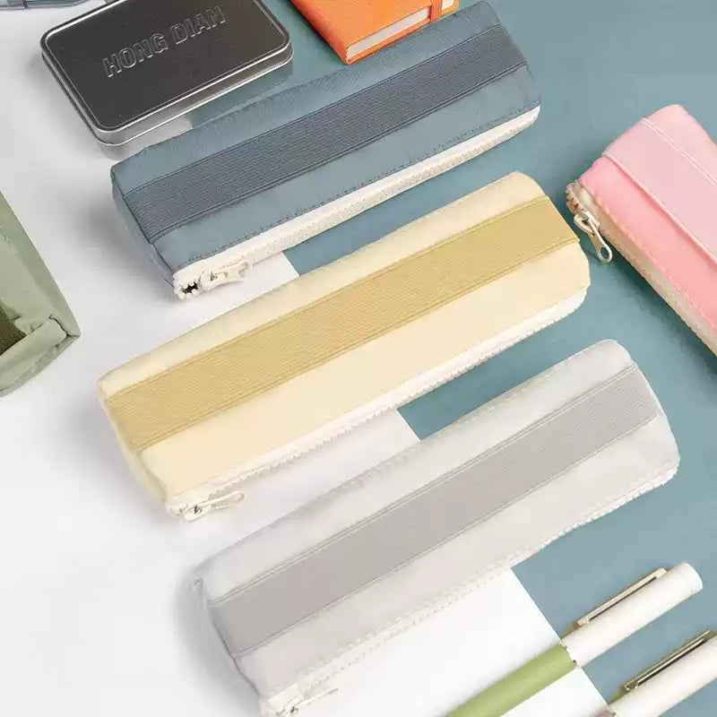 HONGDIAN Pencil Case for Notebook with Adjustable Elastic Band