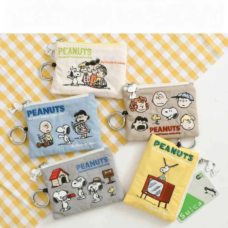 Japanese Kawaii Peanuts Zipper Coin Purse