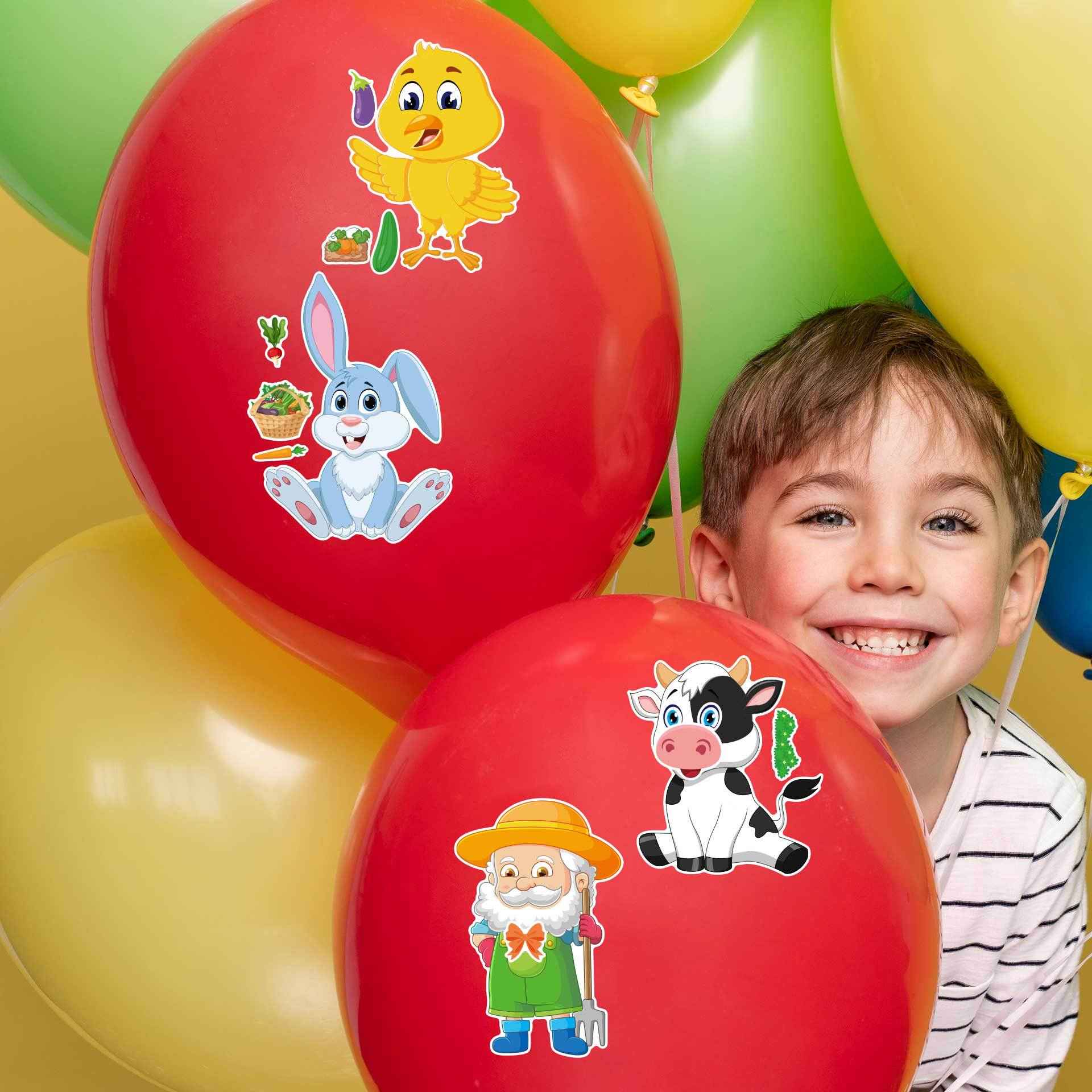 Make a Face Farmer Animals DIY Stickers for Kids 24 Sheets