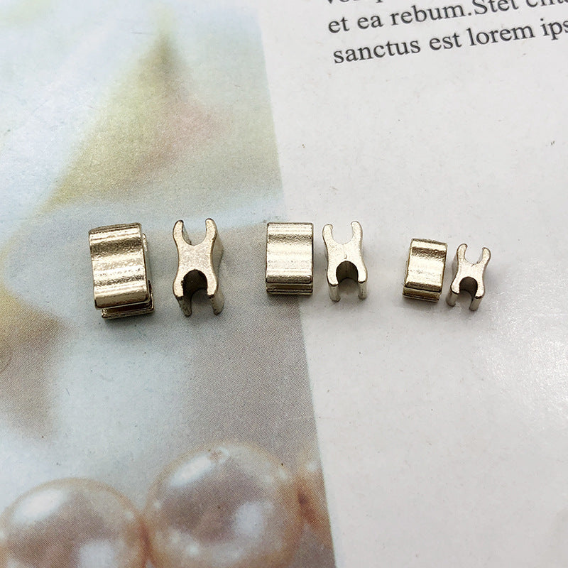 #5 zipper repair kit: metal slider retainer insertion pin set (3 pieces)