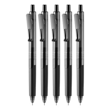 KACO K9 Transparent Gel Pen 0.5mm Black Ink 5/10Pack