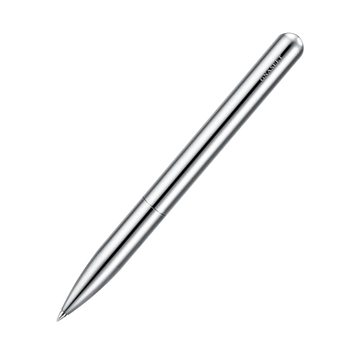 GNASEET Silver Stainless Steel All-Metal Ballpoint Pen Retractable