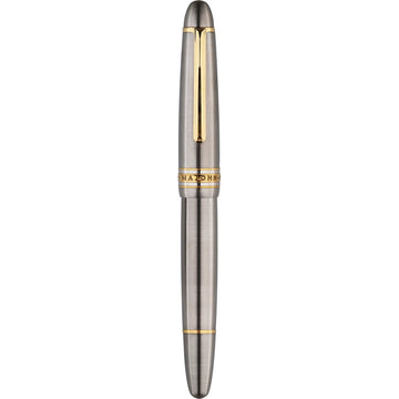 Plnicí pero MAJOHN Titanium Alloy 136 s pístovým mechanismem | kartáčovaný nebo tepaný povrch