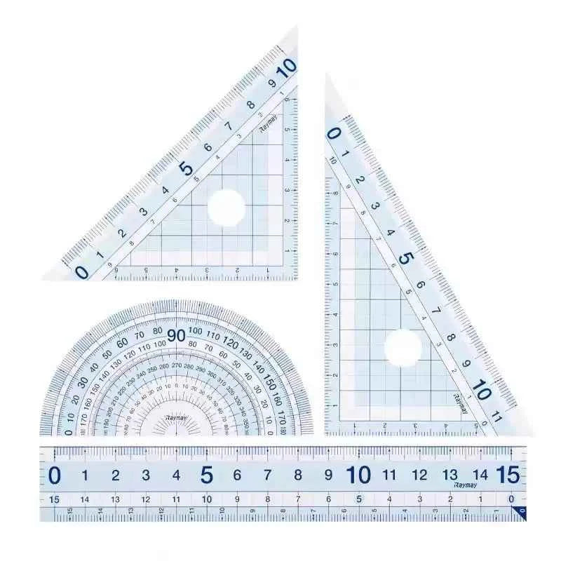 Syidymate Ruler Set righello Raymay Study Mate Zero Edge APJ907