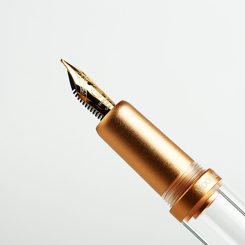 MAJOHN M2 Plus Metallic Transparent Eye Dropper Filling Fountain Pen