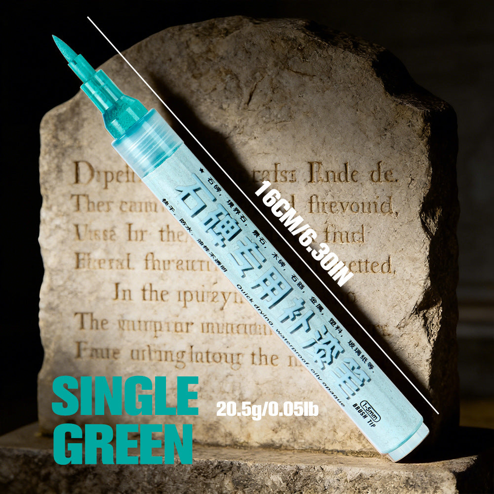 Tombstone Touch-Up Paint Pen | Soft Tip Valve, Waterproof & UV-Resistant | 6-Color Set 6 Green