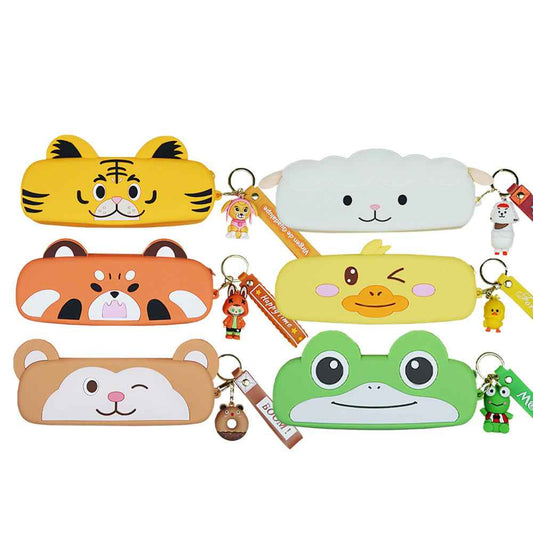 Cute Cartoon Animal Silicone Pencil Case