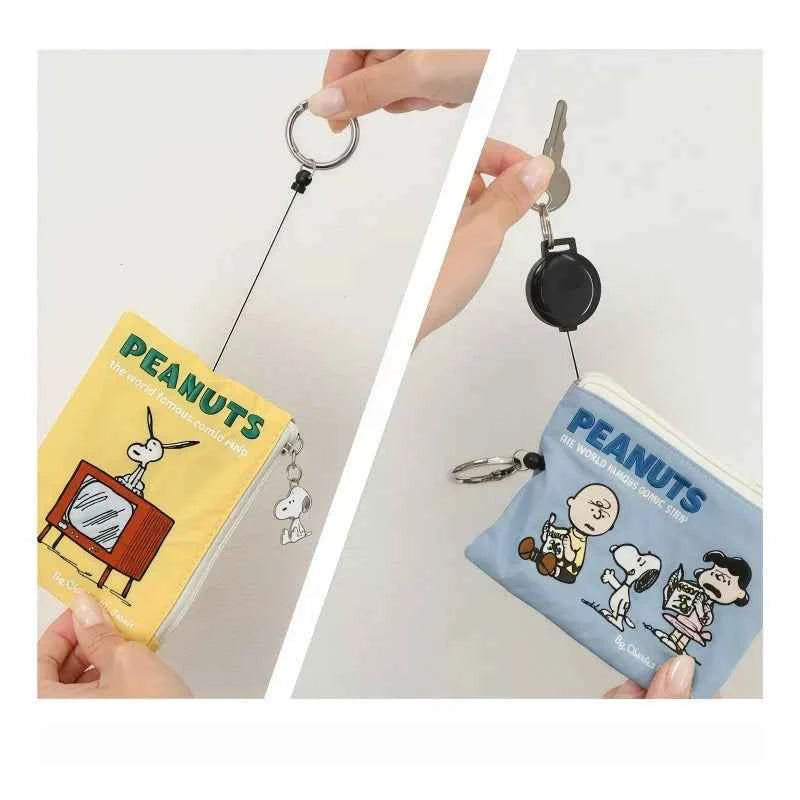 Japanese Kawaii Peanuts Zipper Coin Purse