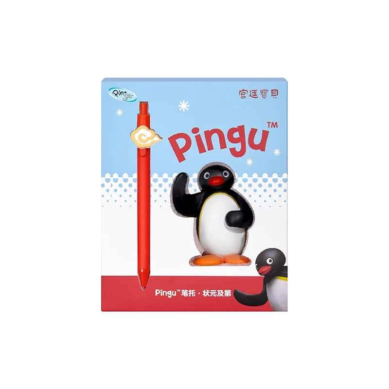Pingu Penguin Pen Holder with 1 Gel Pen