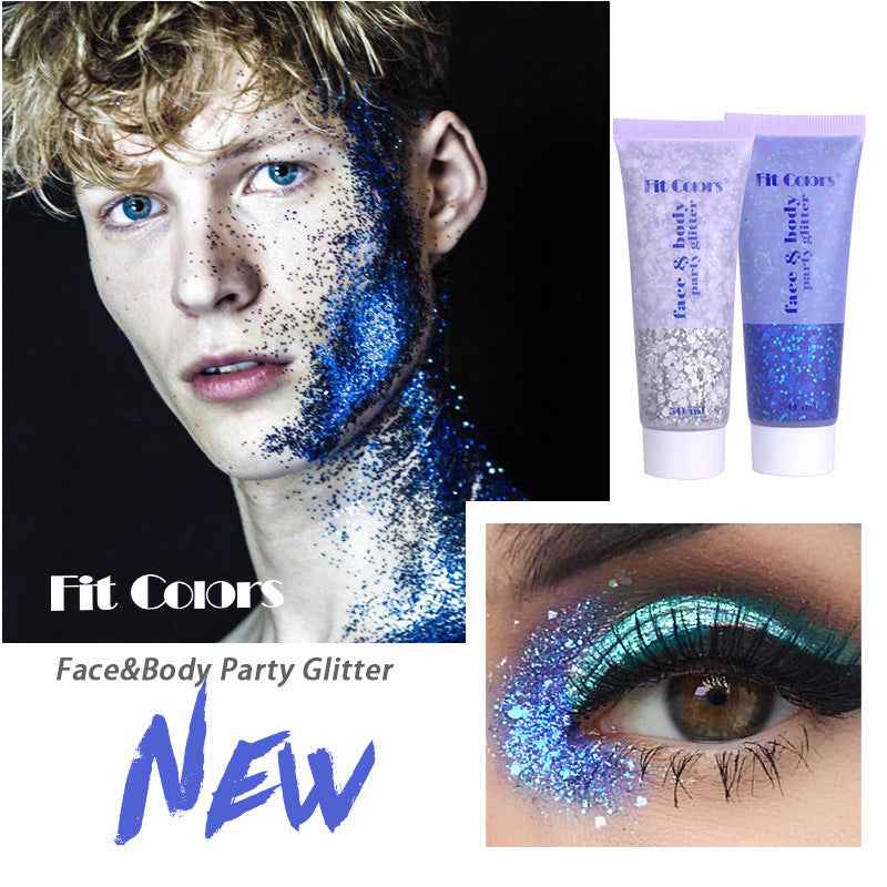 6 Color Face Body Party Glitter Gel 50ml