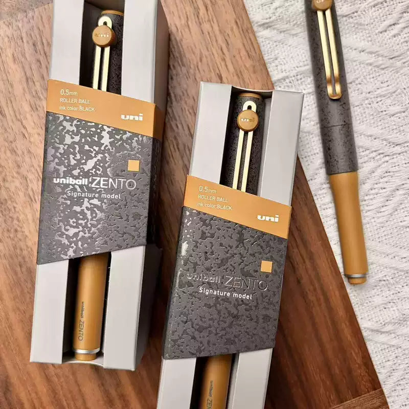 uniball ZENTO Signature Model Roller Ball Pen Limited Stone Brass 0.5m