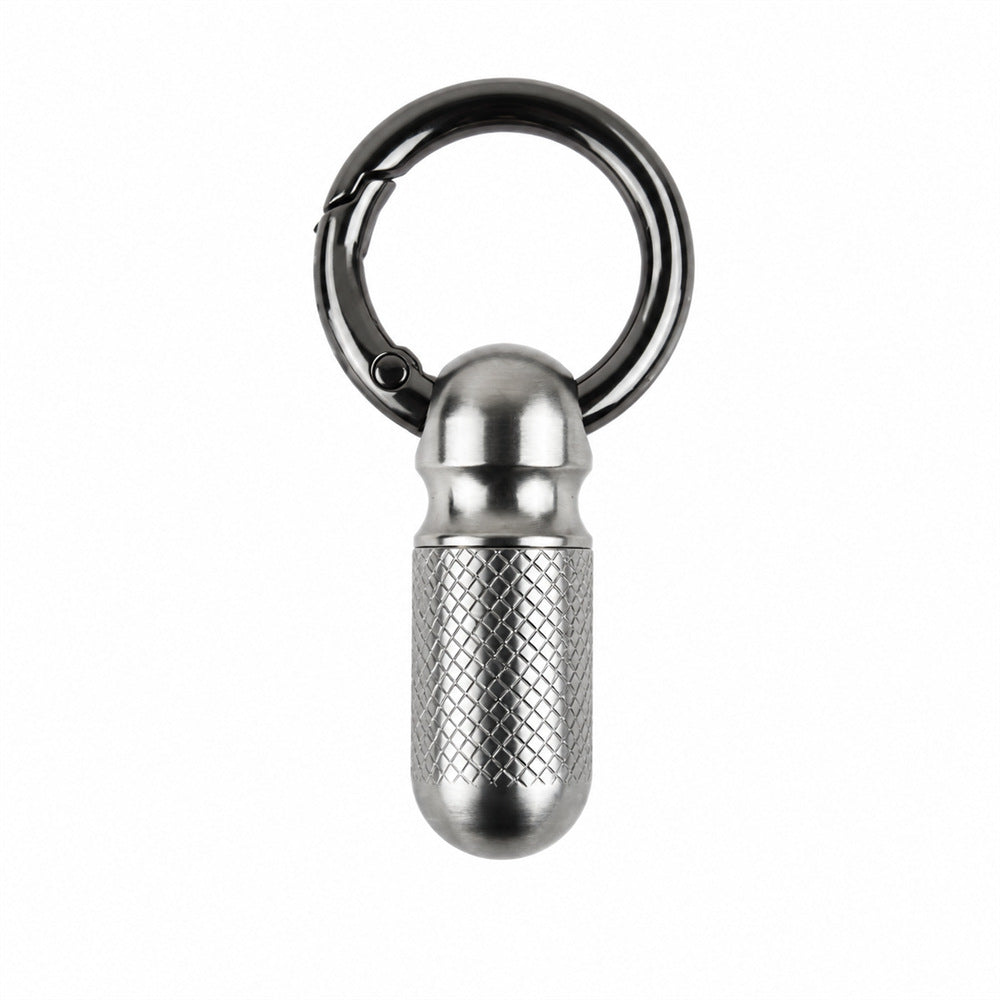 Pure Titanium EDC Waterproof Pill Capsule | Mini Sealed Keychain Canister
