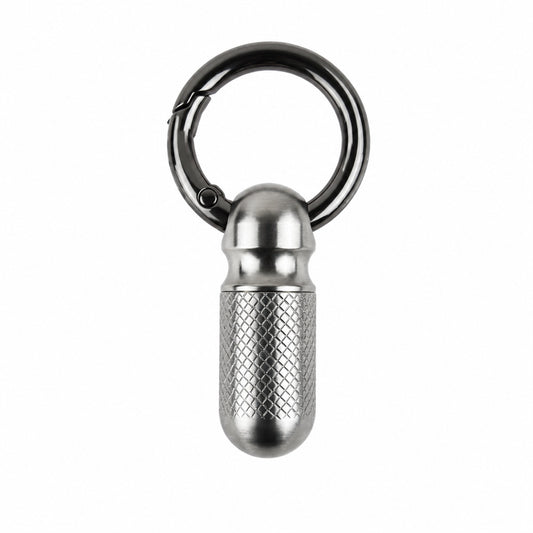 Pure Titanium EDC Waterproof Pill Capsule | Mini Sealed Keychain Canister