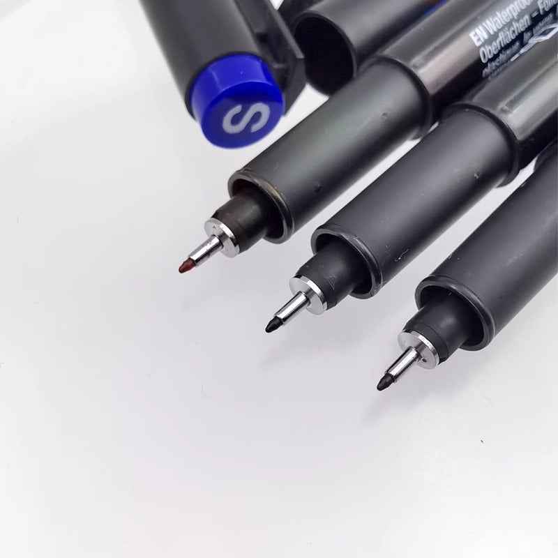 edding 140 S Permanente Marker Pen Black/Red/Blue Ink 10 Pack