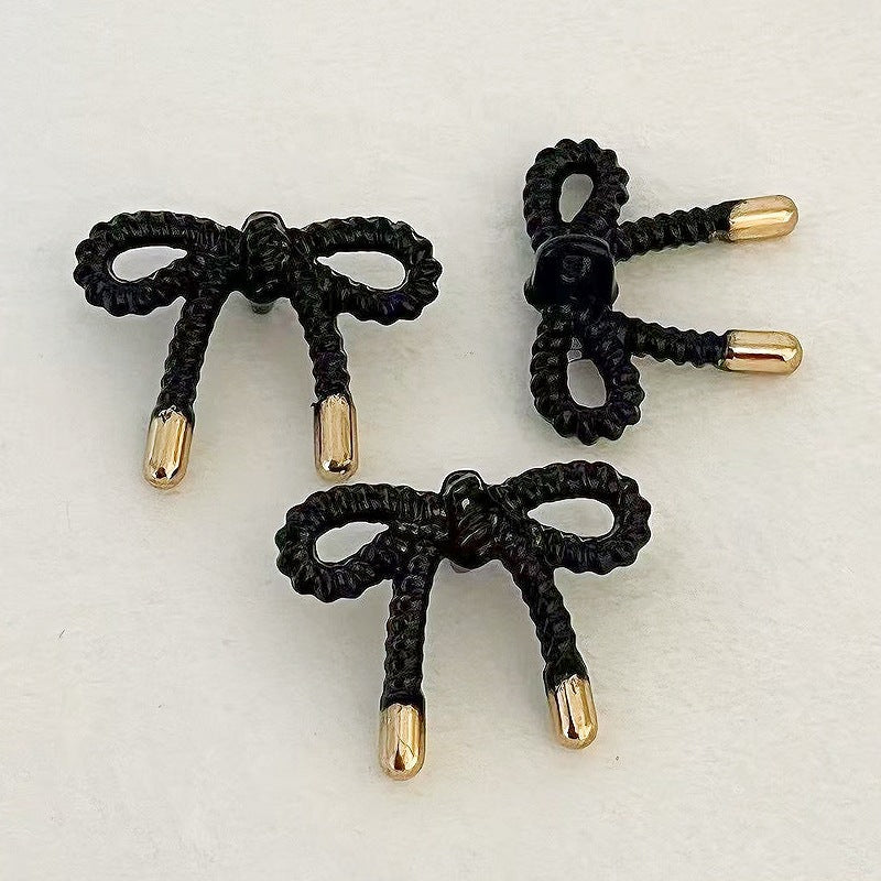Lace Butterfly hollow metal buttons, black tone, thin edge, 20 pcs pack