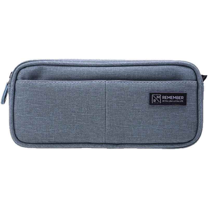 DELI Oxford Fabric Pencil Case Pen Pouch for Students