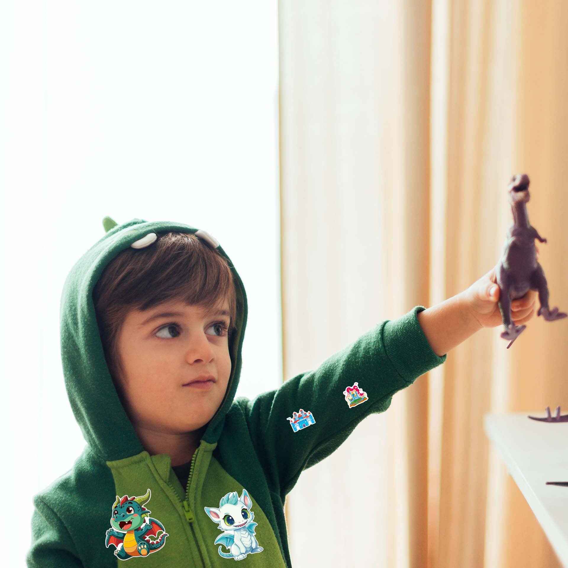 Make a Face Cartoon Charizard DIY Stickers for Kids 24 Sheets