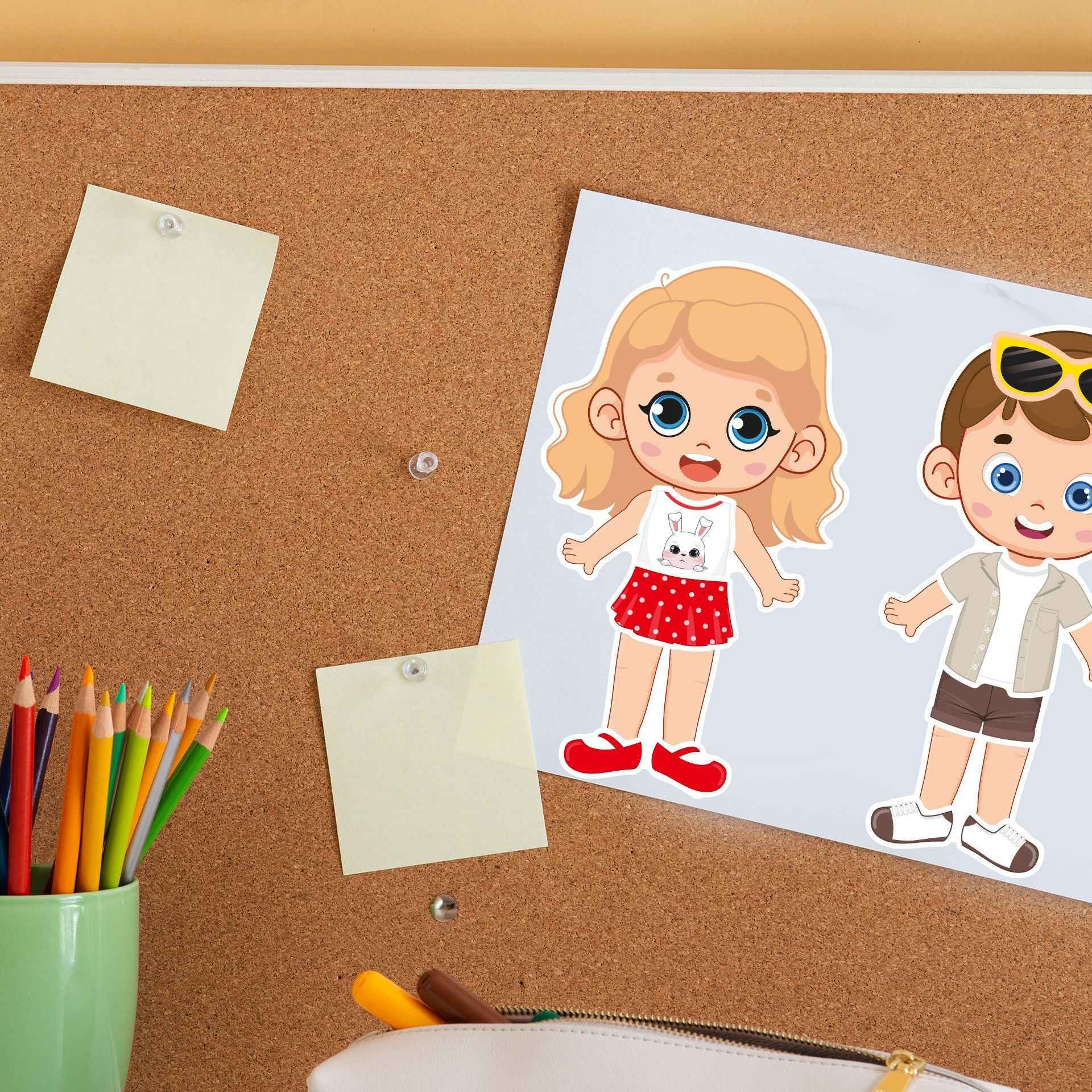 Make a Face Boys and Girls Stickers for Kids 24 Sheets