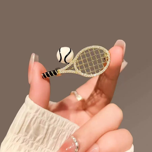 Tennis Racket Brooch Set of 3 – Sports Lapel Pins for Tennis Lovers