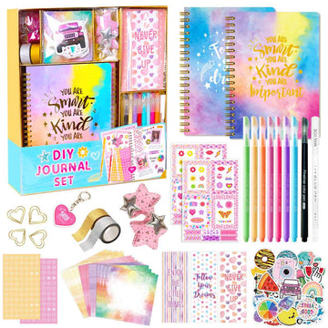 DIY Journal Kit for Girls - 13PCS Scrapbook Supplies Stationery Set
