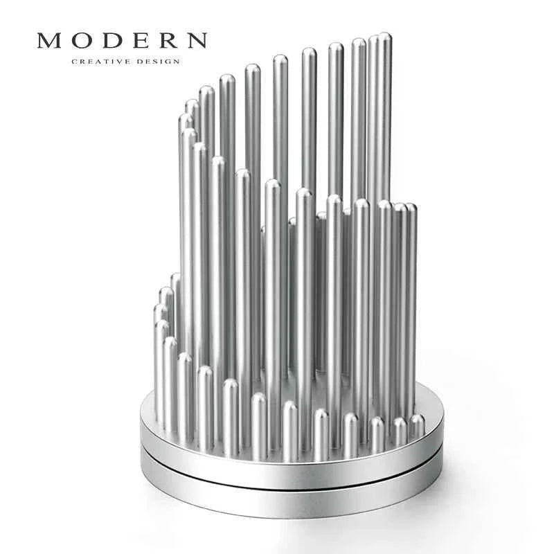 Modern Aluminum Rotating Stress‑Relief Pen Holder