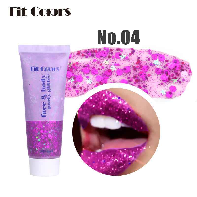 6 Color Face Body Party Glitter Gel 50ml