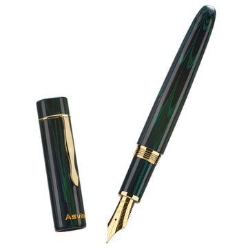 Asvine C2000 Cumberland Hard Rubber Fountain Pen | Oversized #8 Nib | Vintage Luxury