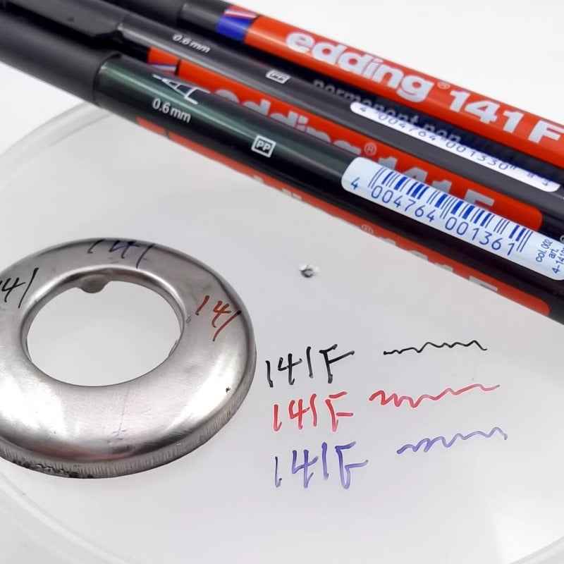 edding 141 F Permanente Marker Pen Black/Red/Blue Ink 10 Pack