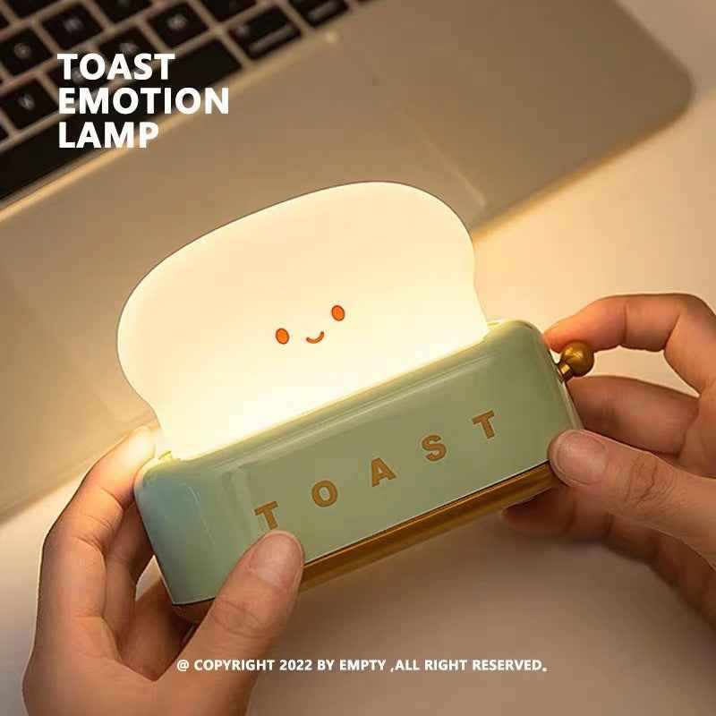 Desk Decor Toaster Lamp Rechargeable Night Light