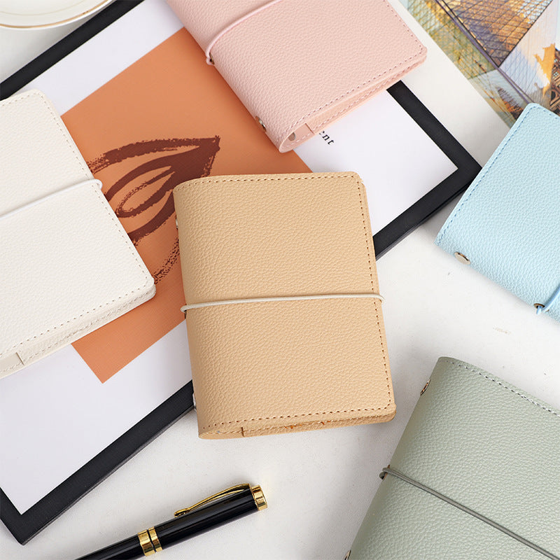 5 Ring Binder Cover A7 MINI Leather Notebooks 8 Color Pack - TTpen