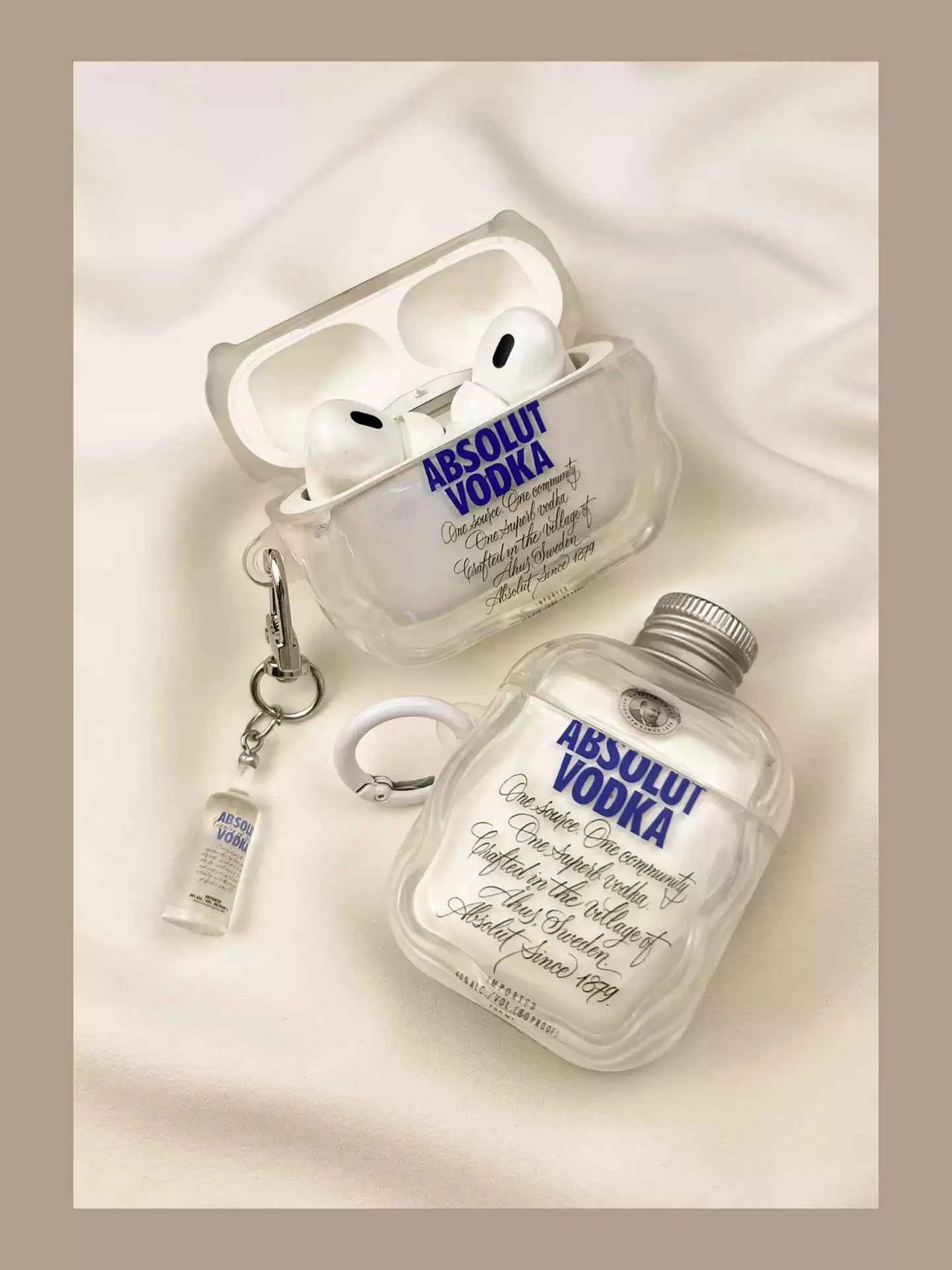 3D Wodka-Flaschen AirPods-Hülle