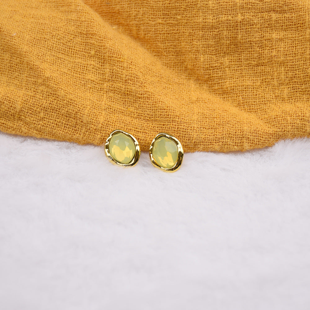 11x14mm Marquise-Blusenknöpfe, gelblich Resin mit goldfarbener Metallumrandung