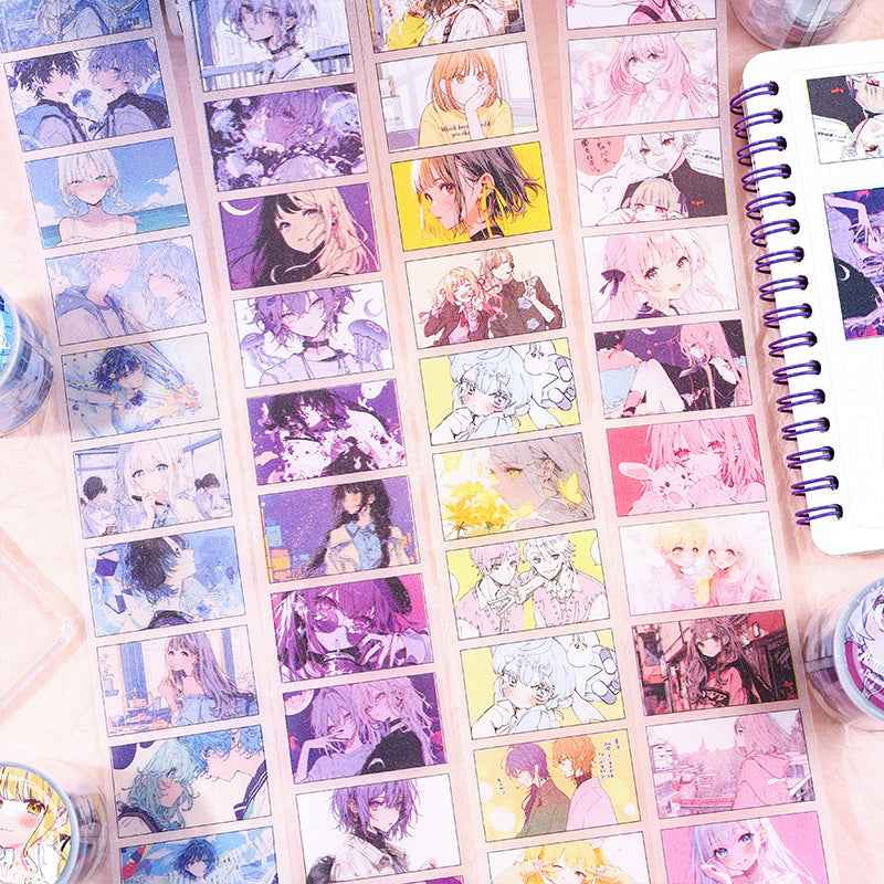 Anime Creative Die-Cut Washi Tape Set 4 Rolls