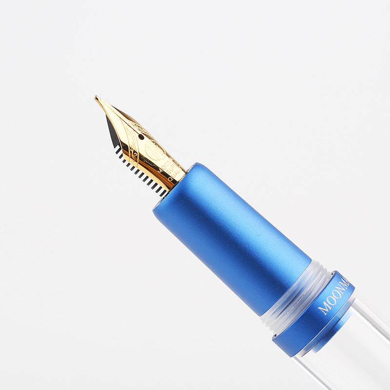 MAJOHN M2 Plus Metallic Transparent Eye Dropper Filling Fountain Pen
