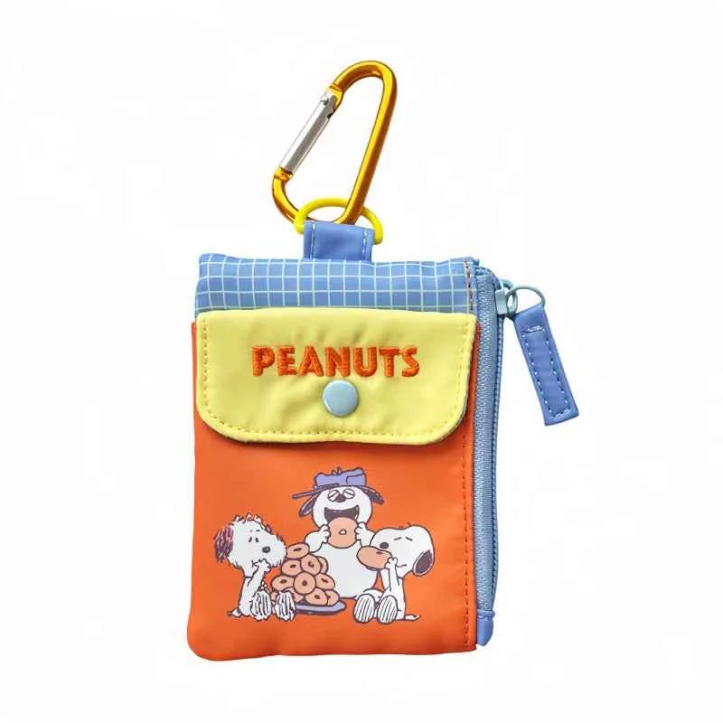 Snoopy Cute Dog Cartoon Color-Block Coin Purse