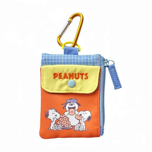 Snoopy Cute Dog Cartoon Color-Block Coin Purse