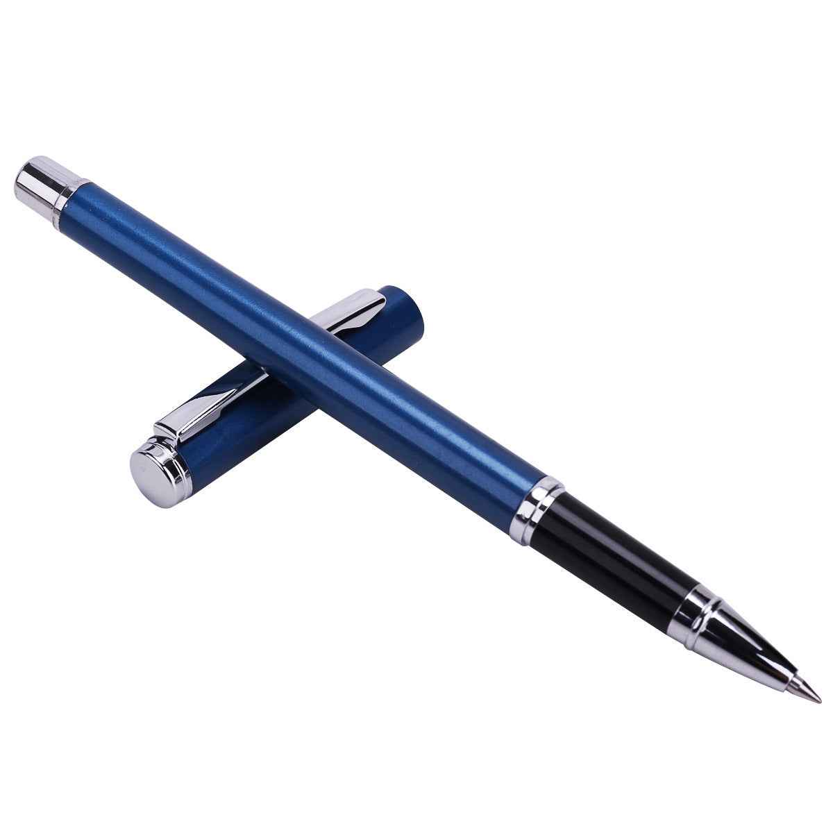 Deli S82 Metal Barrel Gel Pen 0.5mm Black Ink - 4 Pack