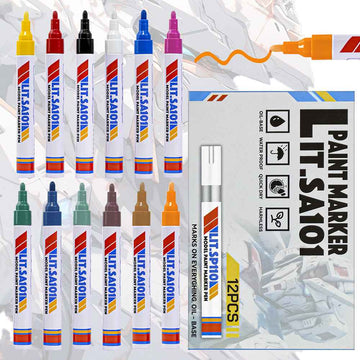 12 Color Gundam Model Paint Marker Pen Set