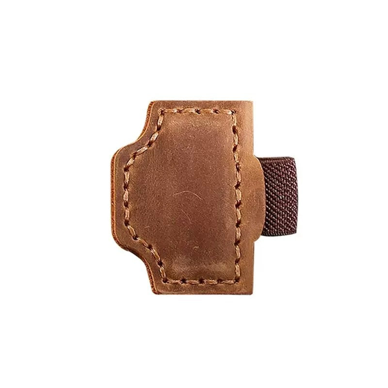 2PCS Magnetic Leather Bookmarks with Pen Holder