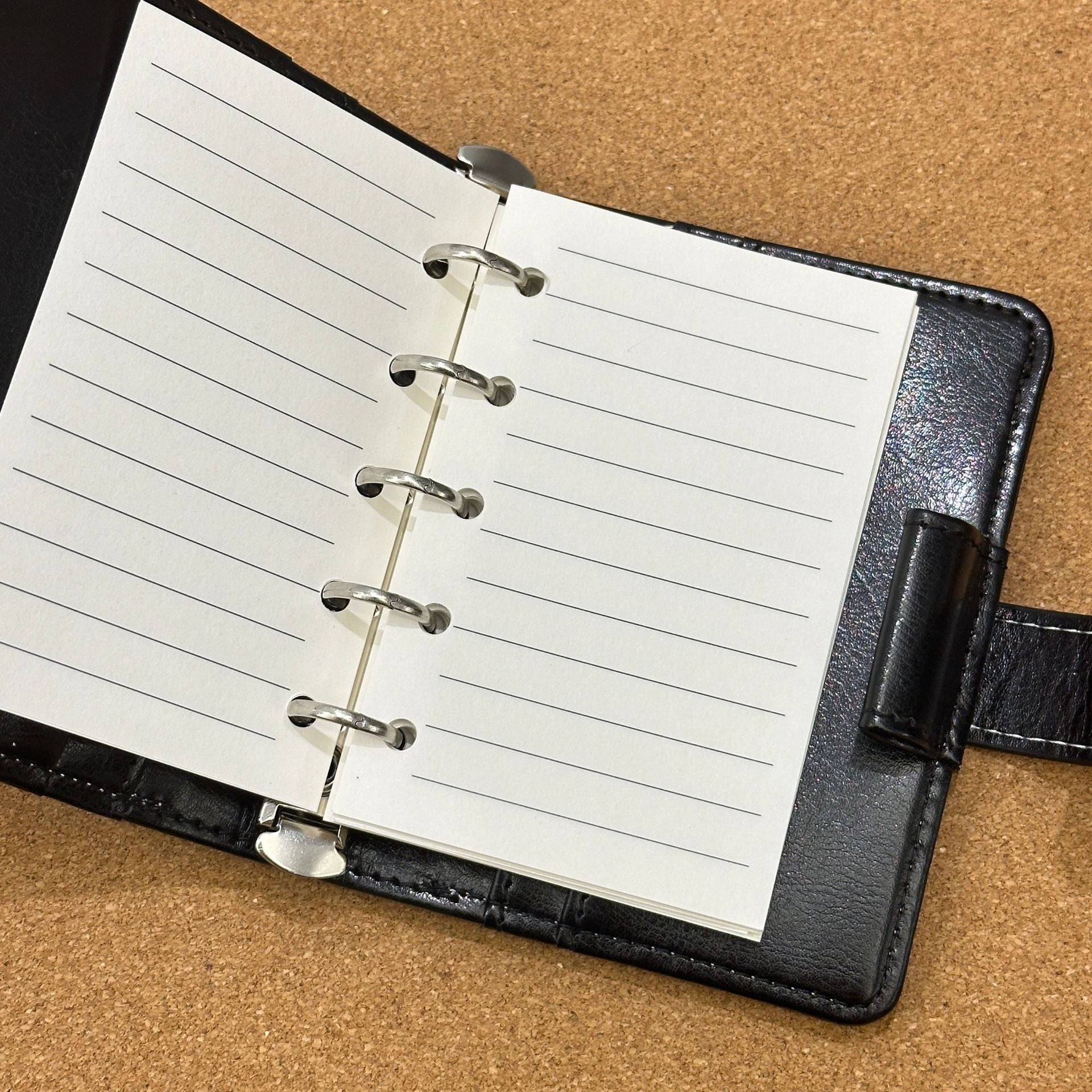 Vintage Dark Brown M5 Loose-Leaf Leather Notebook Line